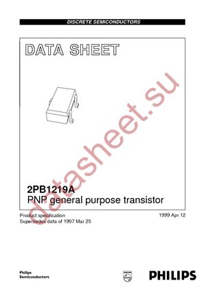 2PB1219AS T/R datasheet  